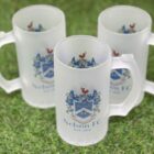 Nelson FC Frosted Stein Glass
